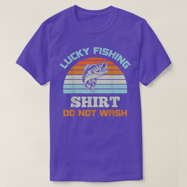 Camiseta Pesca SortudaNão Lavar 631  (Frente do Design)