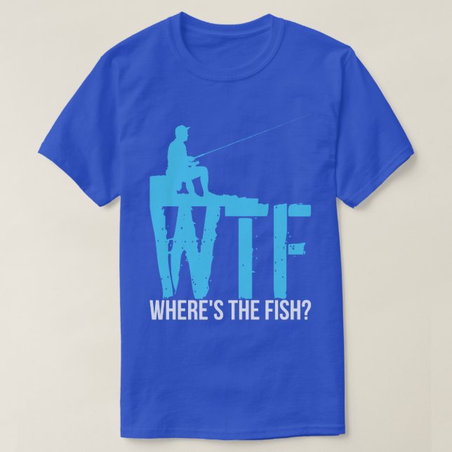 Camiseta Pesca WTF Onde O Peixe (Frente do Design)