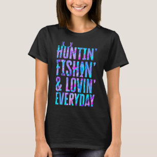 Camiseta Pescado Caçador E Adorável Pescar O Dia A Dia