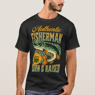 Camiseta Pescador aniversário de 21 anos de 21 Anos De Idad