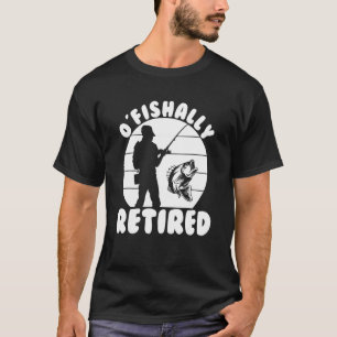 Camiseta Pescador Aposentado Pesca Isca de Peixe Anzol