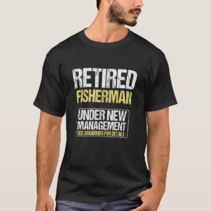 Camiseta Pescador Aposentado Veja Detalhes dos Netos Homens