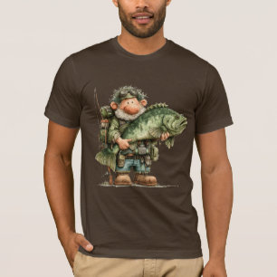 Camiseta Pescador Caprichoso Dia Preguiçoso Pescaria