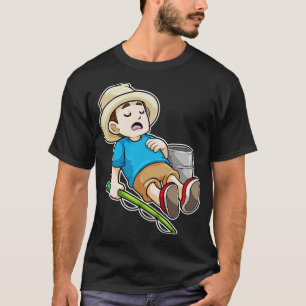 Camiseta Pescador com Balde de vara de pescar 2