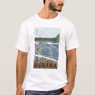 Camiseta Pescador da mosca - Skagway, Alaska