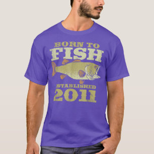 Camiseta Pescador De 11 Anos Os Melhores Pescadores São Nas