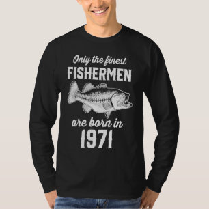 Camiseta Pescador de 52 anos de idade 1971 52º aniversário