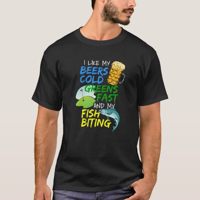 Camiseta Pescador De Bebê Engraçado Pescando Golfe Pl (Frente)