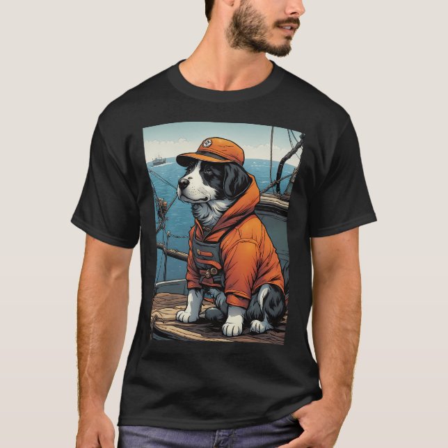 Camiseta Pescador de Cachorro (Frente)