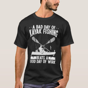 Camiseta Pescador de caiaque Caiaque Pescaria Pescador de p
