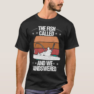 Camiseta Pescador de caiaque Pescado Chamou e Respondemos C