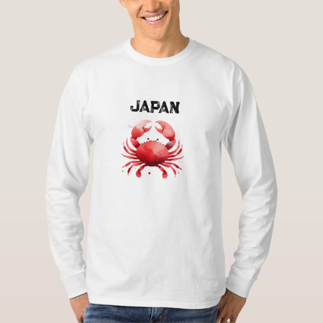 Camiseta Pescador de caranguejo na moda inspirou o Japão (Frente)