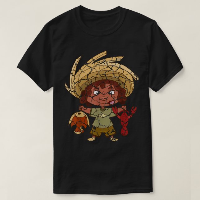 Camiseta Pescador de comidas Cozinhar (Frente do Design)
