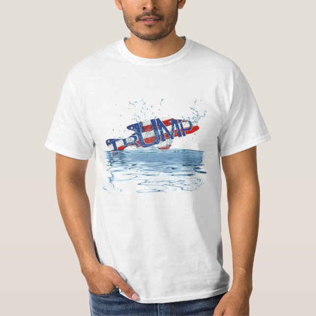 Camiseta Pescador de galerias na água (Frente)