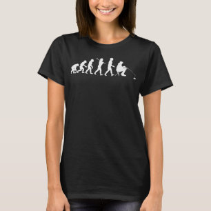 Camiseta Pescador De Gelo Engraçado Da Evolução Da Pesca Do