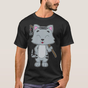 Camiseta Pescador de minhocas anzol de pesca