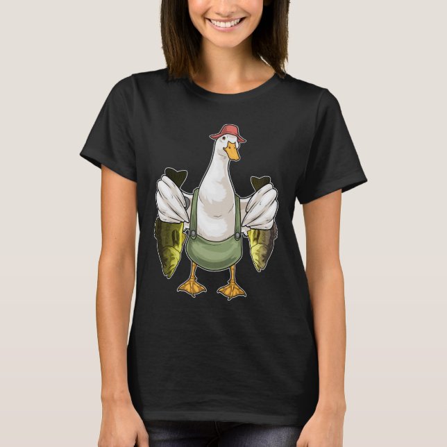 Camiseta Pescador de Pato Peixe Pesca (Frente)