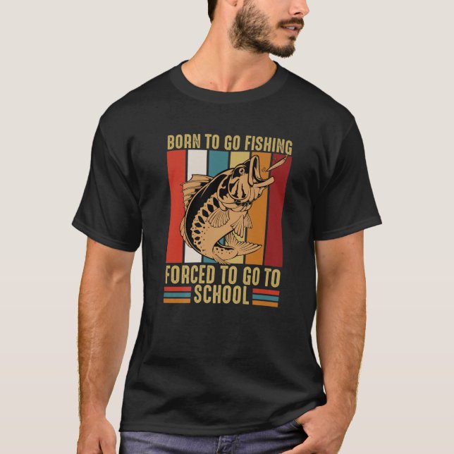 Camiseta Pescador De Peixes Que Arranque Barco Sobrevoando  (Frente)