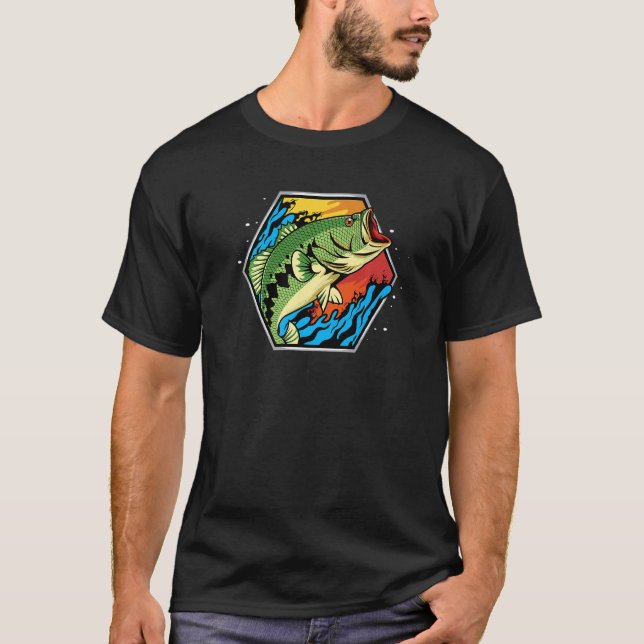 Camiseta Pescador de pesca (Frente)