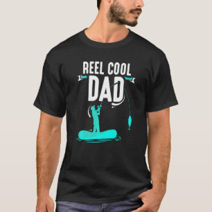 Camiseta Pescador de pesca de Pai Legal da rola, pesca e pe