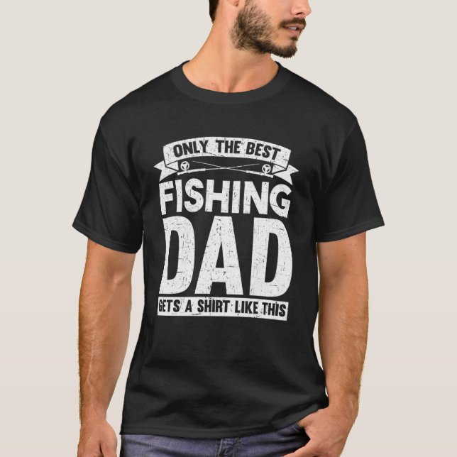 Camiseta Pescador de pesca Padre Fisher Peixe Pai (Frente)