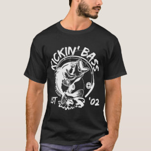 Camiseta Pescador De Robalo De Aniversário Nasceu Em 2002 A