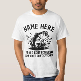 Camiseta Pescador de Robalo de Nome Personalizado