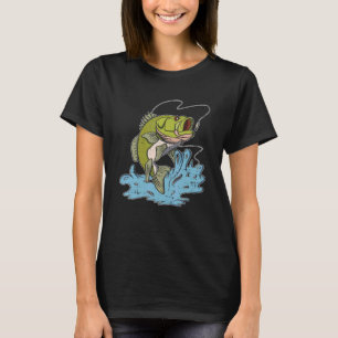 Camiseta Pescador de Robalo Pescador de Peixes Pescaria Pe