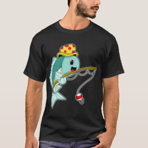 Camiseta Pescador de Tartaruga Vara de Pesca Pesca