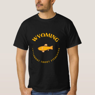 CAMISETA PESCADOR DE TRUTA CORTE-GARGANTAS DE WYOMING