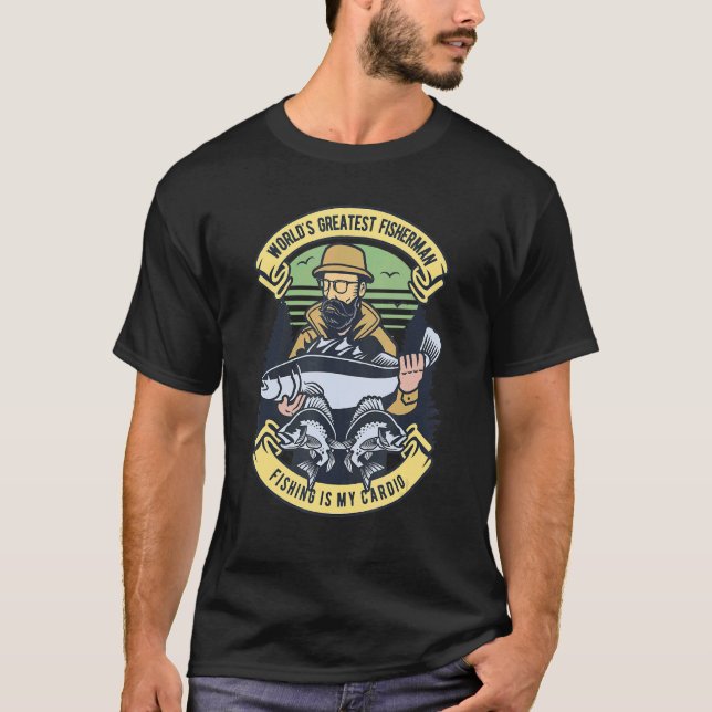 Camiseta Pescador Debaixo Da Água (Frente)