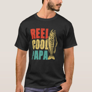 Camiseta Pescador Divertido Carretel Antigo Pai Legal