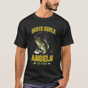 Camiseta Pescador Dizendo Cara Verdadeiro Pescando Sua Comi