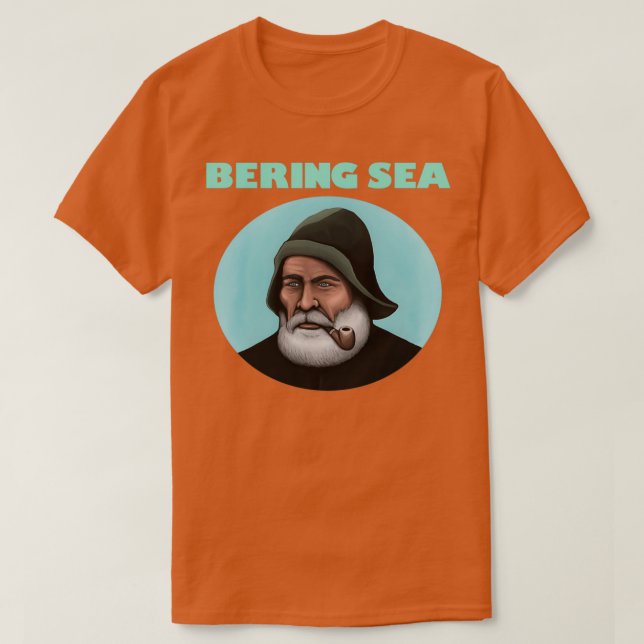 Camiseta Pescador do Mar de Bering (Frente do Design)