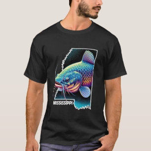 Camiseta Pescador do Sul Magn Catfish Pescadores Mississipp