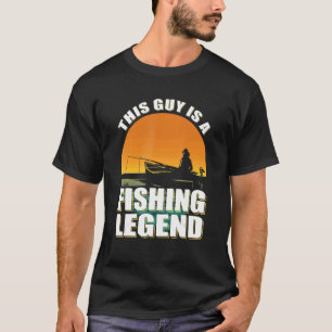Camiseta Pescador e equipamento de pesca esta cara é uma pe