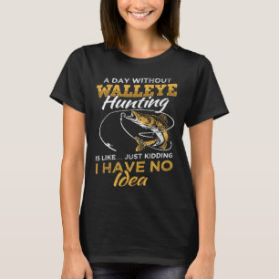 Camiseta Pescador e Pesca Angler Walleye