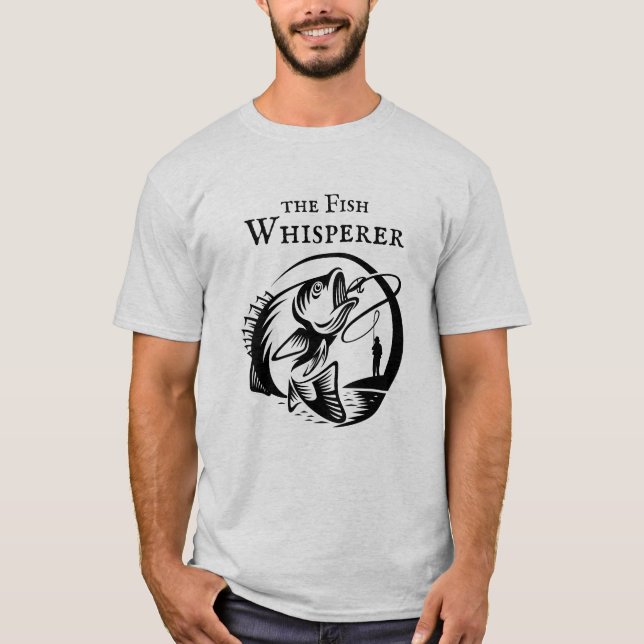 Camiseta Pescador Engraçado de Peixe (Frente)