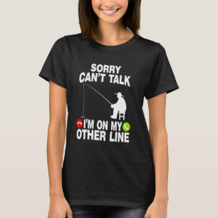 Camiseta Pescador Engraçado De Pesca Desculpe Não Posso Fal