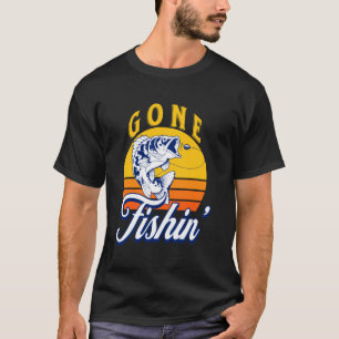Camiseta Pescador Engraçado Foi Pescar Pesca