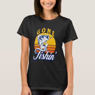 Camiseta Pescador Engraçado Foi Pescar Pesca