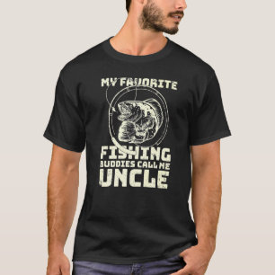 Camiseta Pescador Engraçado Meus Companheiros de Pesca Favo
