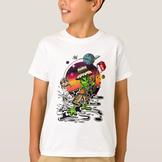 Camiseta Pescador espacial (Frente)