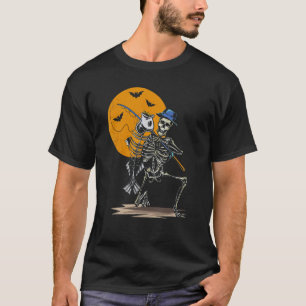 Camiseta Pescador Esqueleto Mais Provável De Levar Para Cas