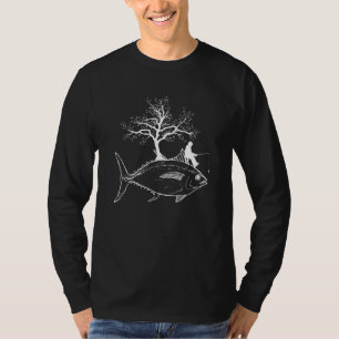 Camiseta Pescador legal Fisher Anglas Pescadora Árvore de P