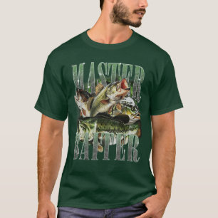Camiseta Pescador Mestre de Isca de Robalo Pai Papai Feliz