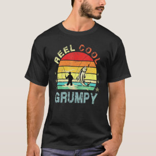 Camiseta Pescador Pai Resmungão Muito Legal Pescando