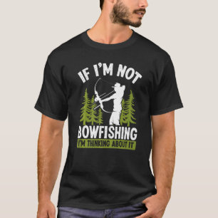 Camiseta Pescador Pensando sobre Arqueiro de Arco de Pesca