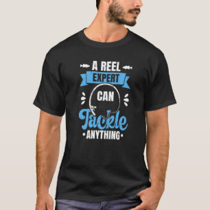 Camiseta Pescador Pescador Um Especialista em Carretel Pod