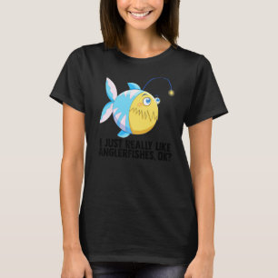 Camiseta Pescador Pescando Eu Só Realmente Gosto de Peixes